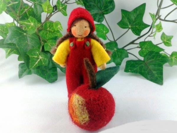 Apfel - rot - Mädchen Jahreszeitentisch Apfel - rot - Mädchen Jahreszeitentisch