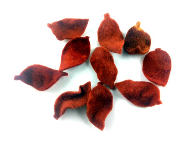 Herbstblätter braun marmoriert zum Basteln und Dekorieren Set 4,5 cm Herbstblätter braun marmoriert zum Basteln und Dekorieren Set 4,5 cm