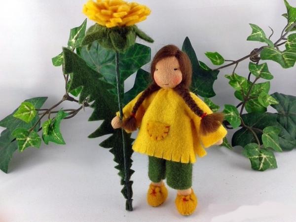 Löwenzahn Mädchen- Blumenkind Jahreszeitentisch Löwenzahn Mädchen- Blumenkind Jahreszeitentisch