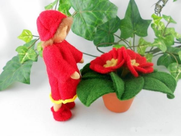 Blumenkind Jahreszeitentisch Frühling Osterglocke Primel rot Blumenkind Jahreszeitentisch Frühling Osterglocke Primel rot