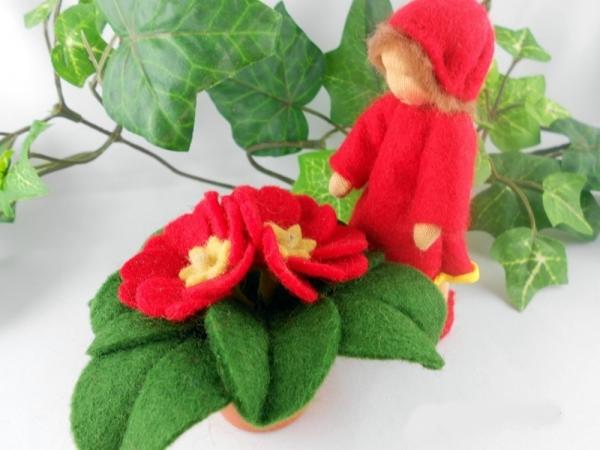 Primel rot - Blumenkind Jahreszeitentisch Primel rot - Blumenkind Jahreszeitentisch